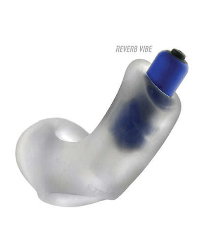 Hunky Junk Buzzfuck Cock Sling & Taint Vibe — Clear Ice
