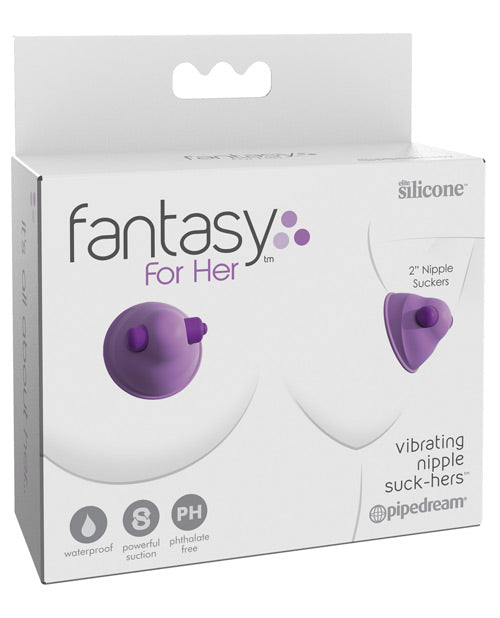 Fantasy For Her Vibrating Nipple Suck-Hers Silicone Suction Cup Stimulators