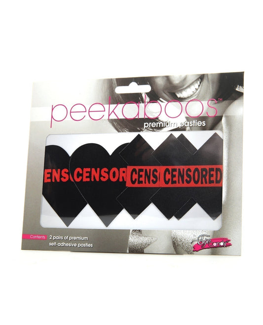Peekaboos Cœurs Censurés et X - Paquet de 2