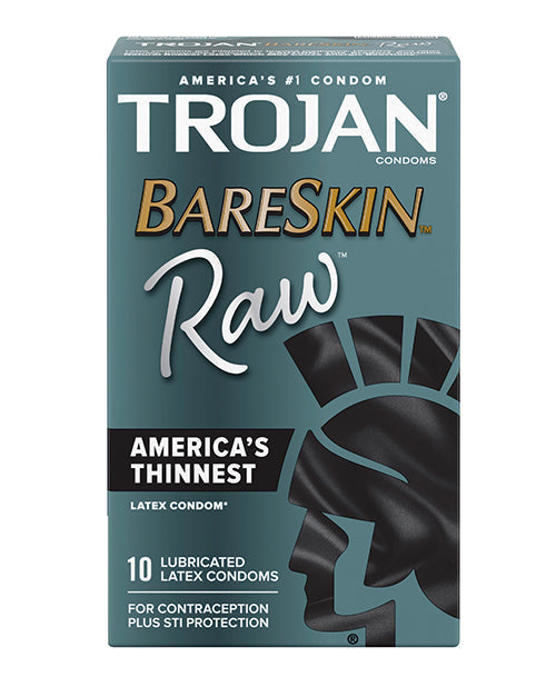 Préservatifs Trojan BareSkin Raw - Lot de 10