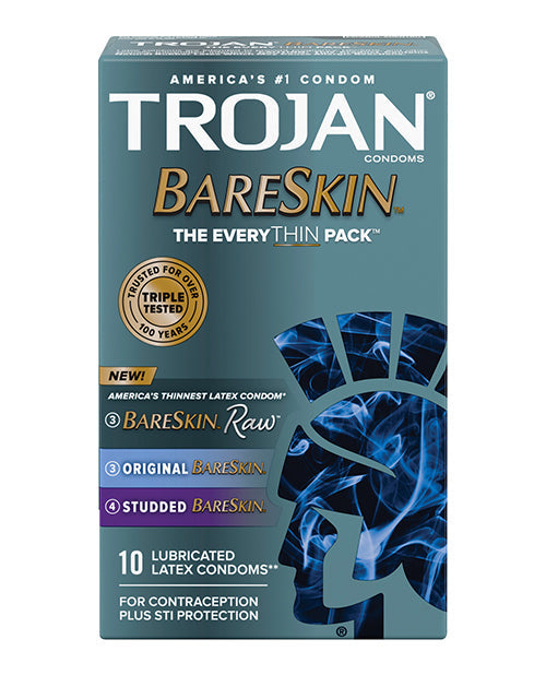 Préservatif Trojan BareSkin Ultra-Mince – Paquet varié de 10