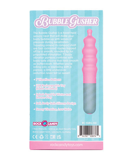 Rock Candy Bubble Gusher Stimulator - Pink/Grey