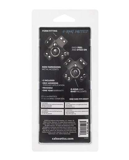 Euphoria Collection O-Ring Pasties - Black O/S