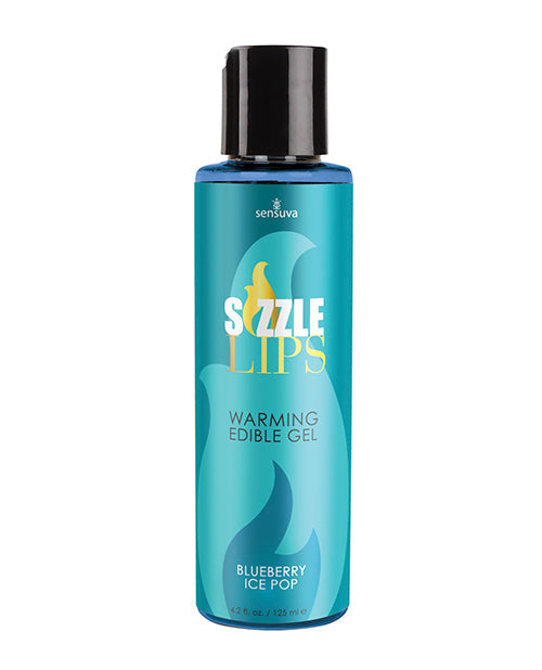 Sizzle Lips Gel Chauffant - Bouteille 4,2 oz Sucette glacée aux bleuets