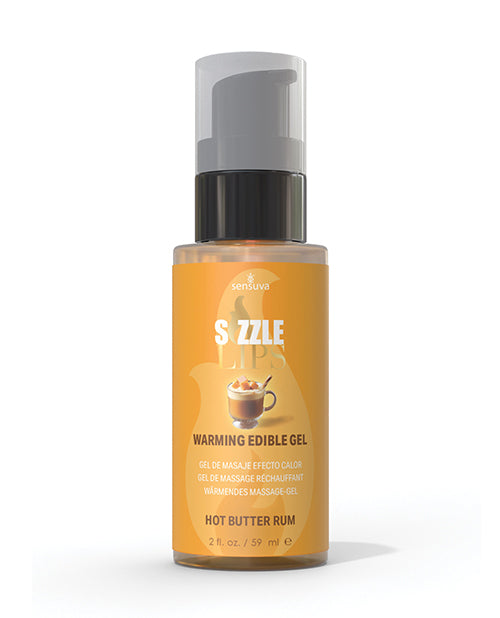 Sizzle Lips Gel chauffant – Bouteille de 59 ml Rhum au beurre