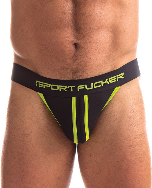 Maillot Jock Sport Fucker – XL Noir/Vert