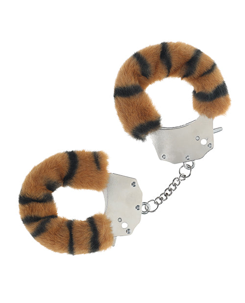 Aïe, les menottes en peluche résistantes - Tigre