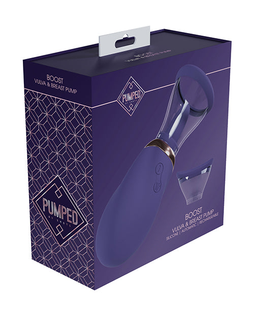 Shots Pumped Boost Pompe Rechargeable pour Vulve et Seins - Violette