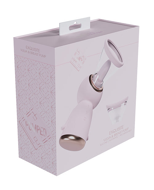 Tire-lait et pompe clitoridienne rechargeables exquis Shots Pumped - Rose