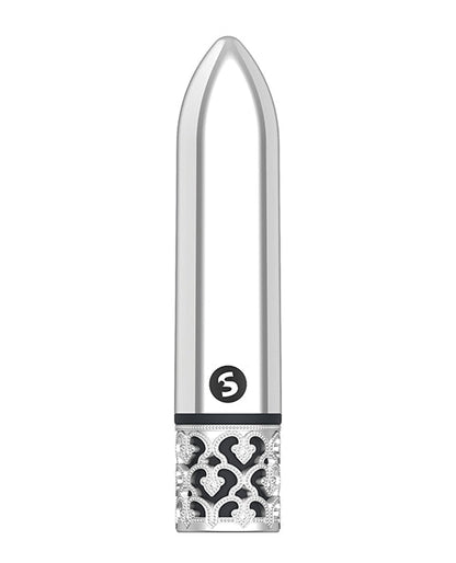 Shots Royal Gem Glamour Rechargeable Bullet - Silver