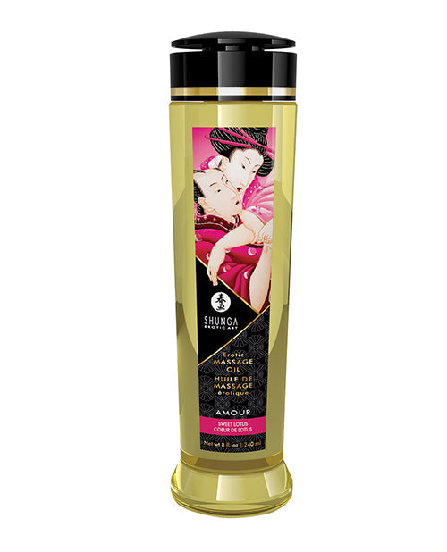 Huile de massage Shunga – Lotus doux 8 oz