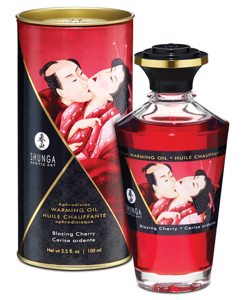 Huile Chauffante Shunga - Cerise Intense 100 ml