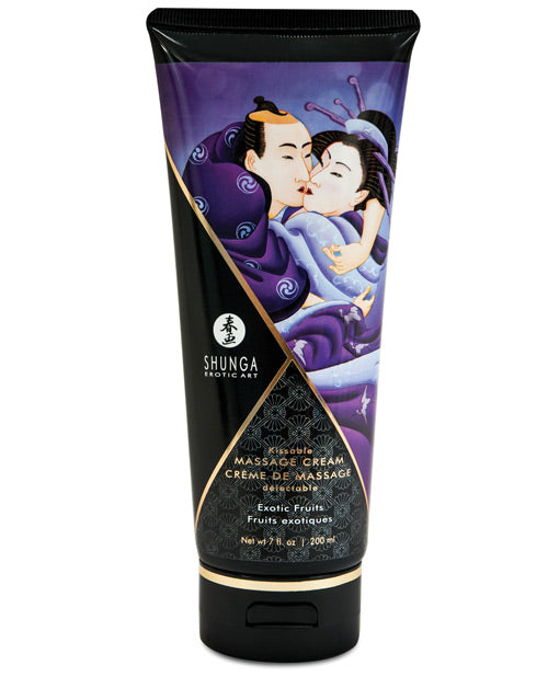 Crème de massage Shunga Kissable - 7 oz Fruits exotiques
