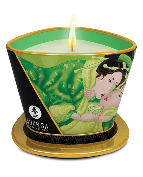 Shunga Bougie de Massage Sérénité - 5,7 oz Thé vert exotique
