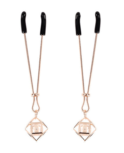 Brat Pearl Nipple Clips In Rose Gold