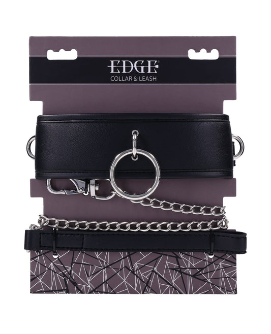 Collier et laisse Edge – Noir