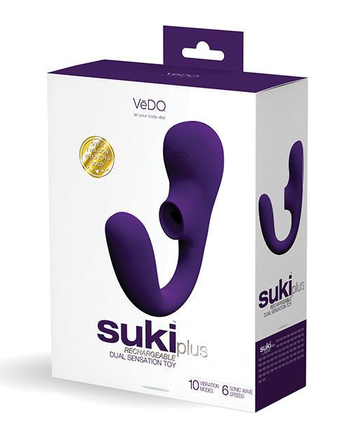 Jouet VeDO Suki Plus Double Sensation Rechargeable - Violet Foncé
