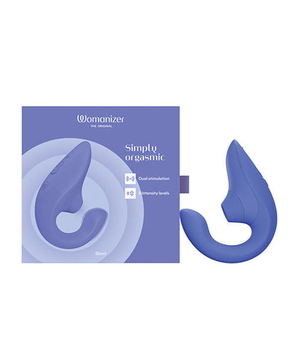 Womanizer Blend Pleasure Air Rabbit Vibrator - Vibrant Blue