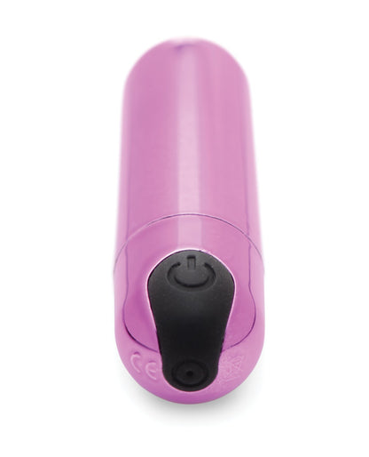 Bang! 10X Rechargeable Vibrating Metallic Bullet - Purple
