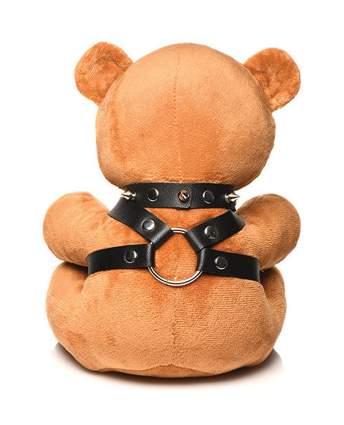 Master Series Kinky Pup Plush Bear With Neoprene Hood Muzzle Collar And Harness
