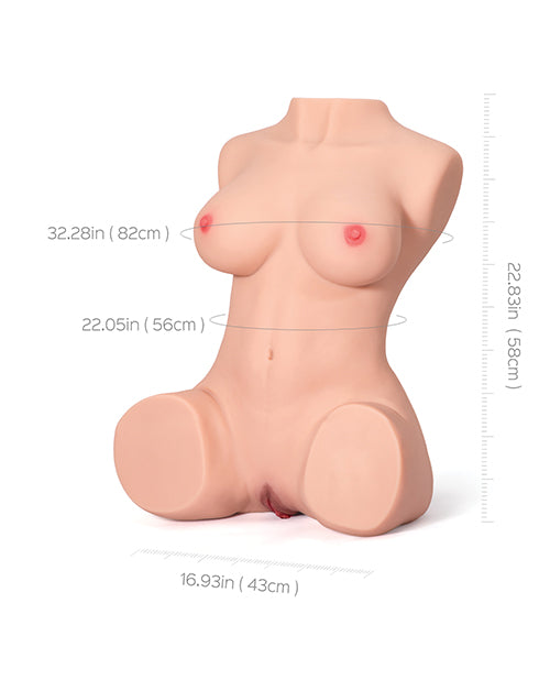 Serena Life Size Sex Doll Torso Poseable TPE With Metal Skeleton And 3-In-1 Dual Openings