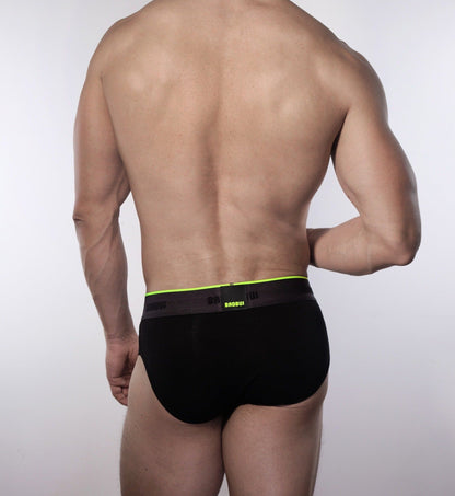 Jet Black Micro Modal Flex Brief