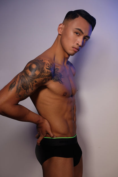 Jet Black Micro Modal Flex Brief