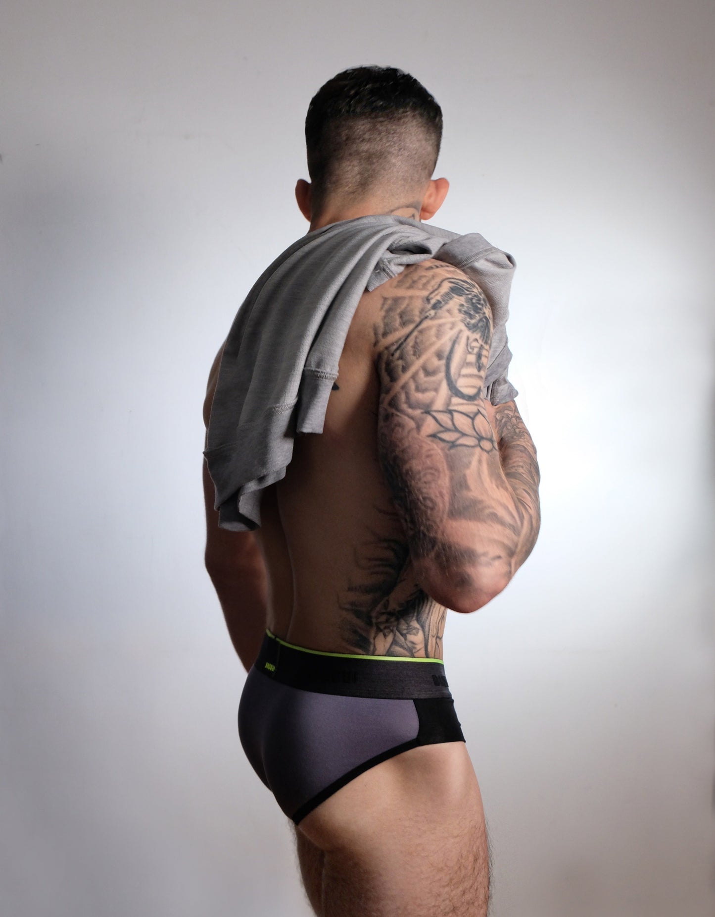 Micro Modal Colorblock Flex Brief In Jet And Cadet