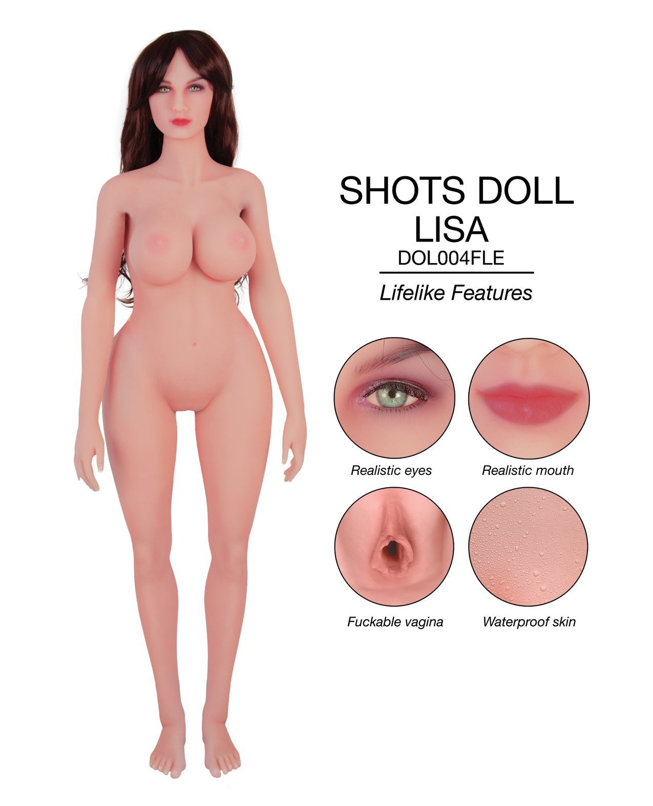 Shots Lisa Love Doll — Full Size Standing Doll in Ivory