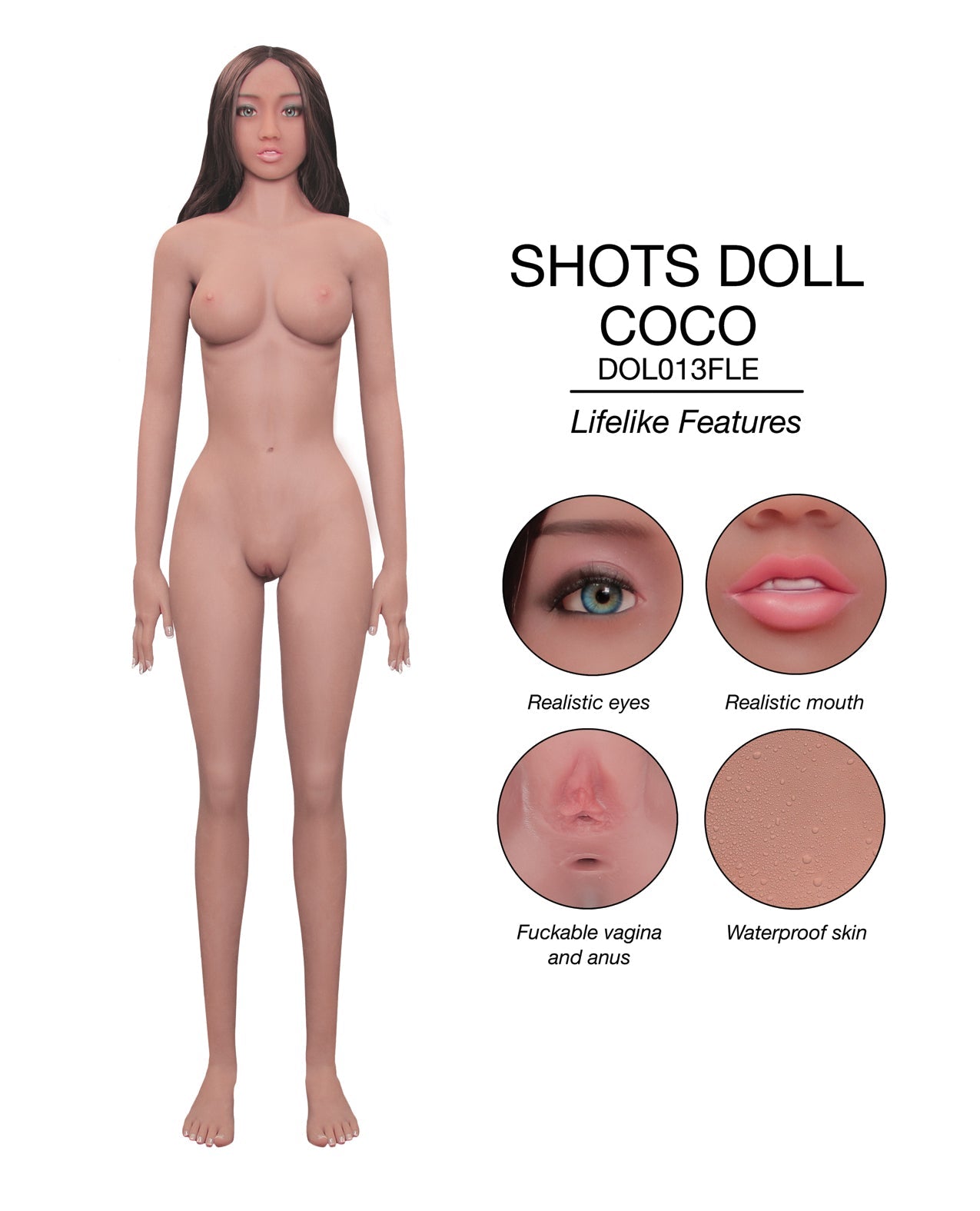 Shots Coco Love Doll — Full Size Standing Doll in Ivory