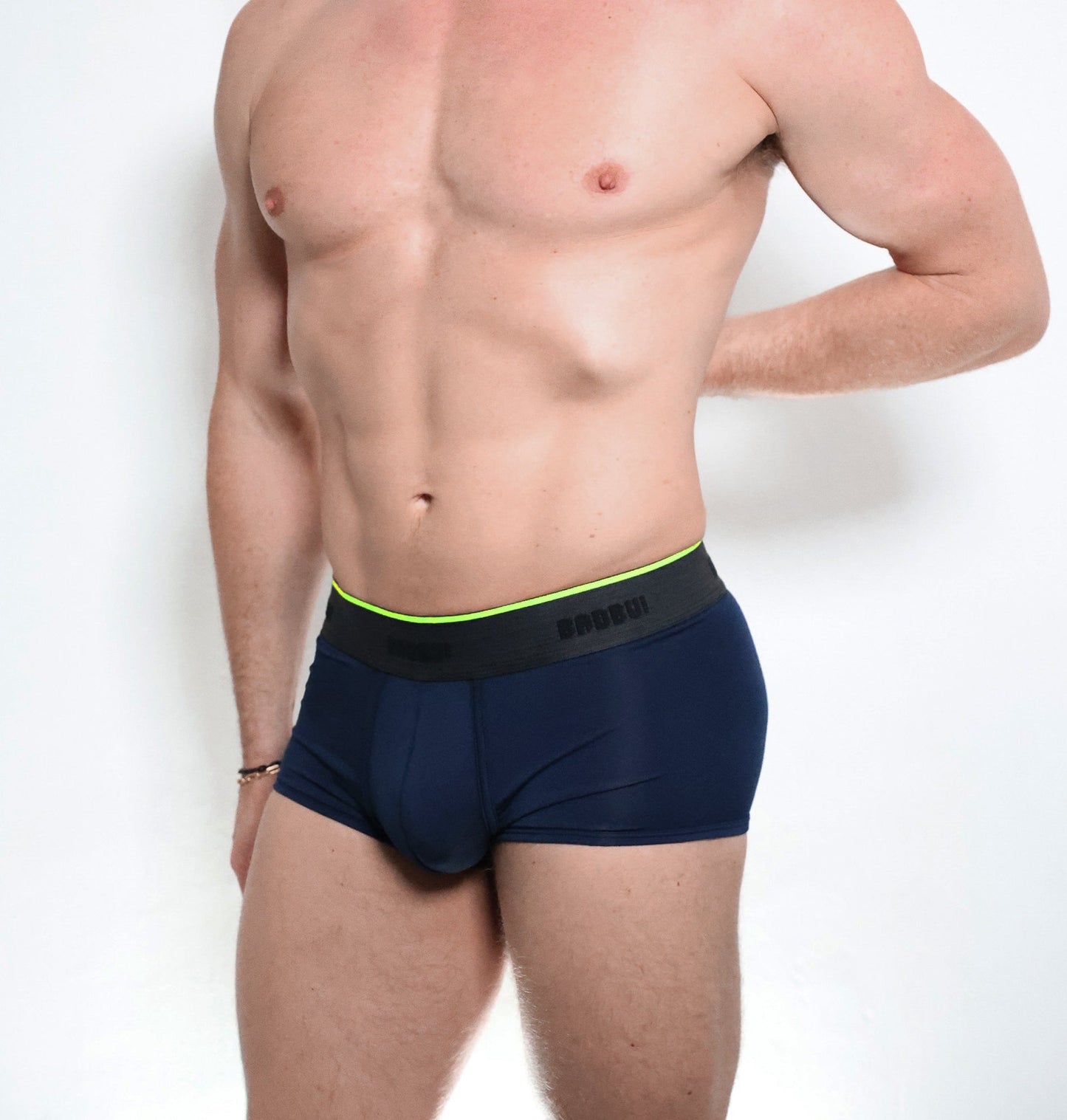 BADBUI Navy Blue Micro Modal Low Rise Trunk