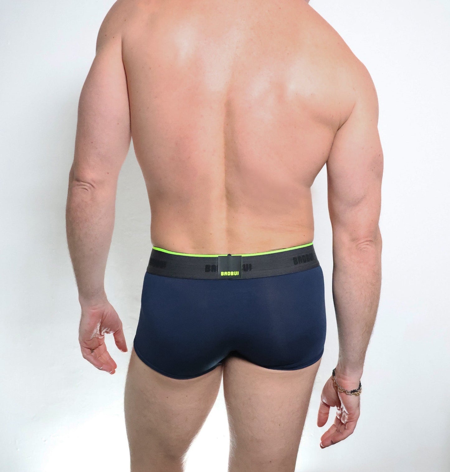 BADBUI Navy Blue Micro Modal Low Rise Trunk