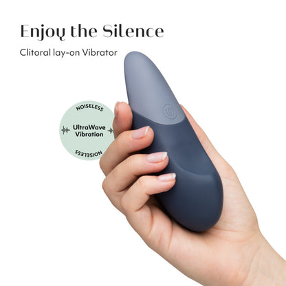 Vibromasseur clitoridien silencieux Womanizer Vibe - Bleu foncé