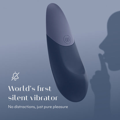 Vibromasseur clitoridien silencieux Womanizer Vibe - Bleu foncé