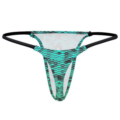 Skalez Print Polyester Thong With Seamless Fit And Elastic Waistband In Multicolor