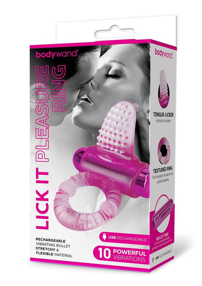 Bodywand Lick It Rechargeable Vibrating Pleasure Ring - 10 Modes
