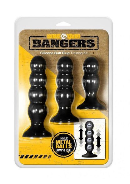 Kit d'entraînement de plug anal lesté en silicone Boneyard Bangers