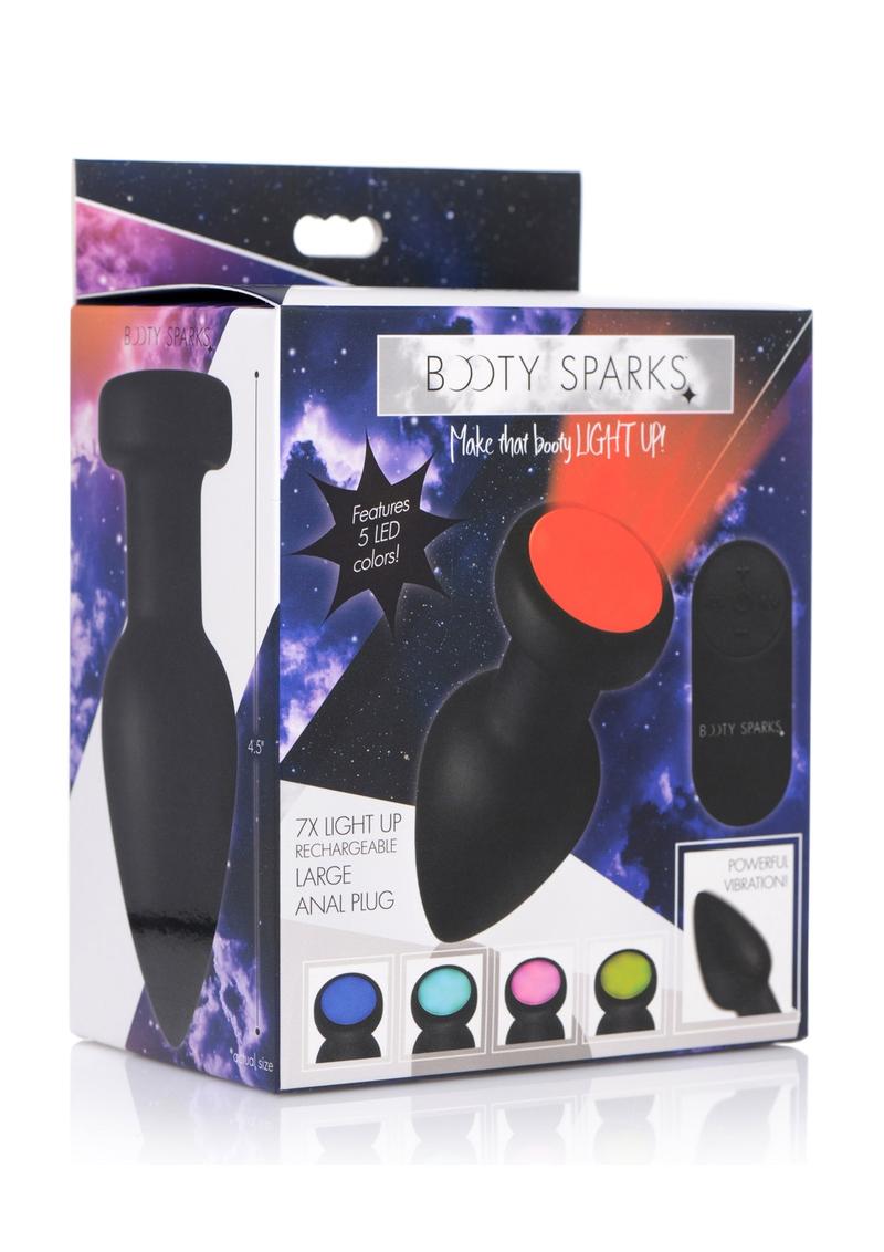 Booty Sparks Silicone Vibrating LED Anal Plug