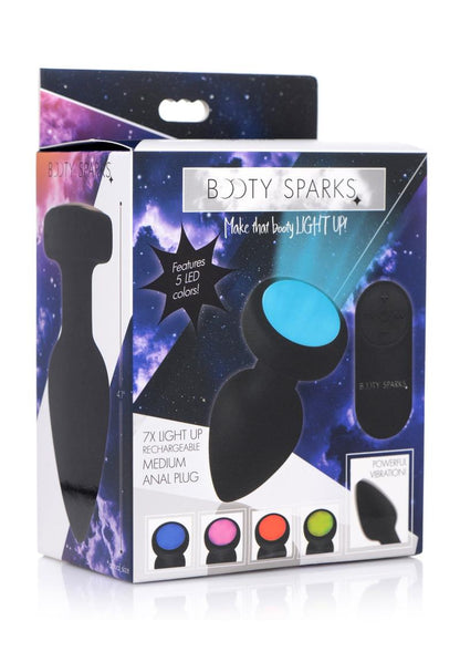 Booty Sparks Silicone Vibrating LED Anal Plug