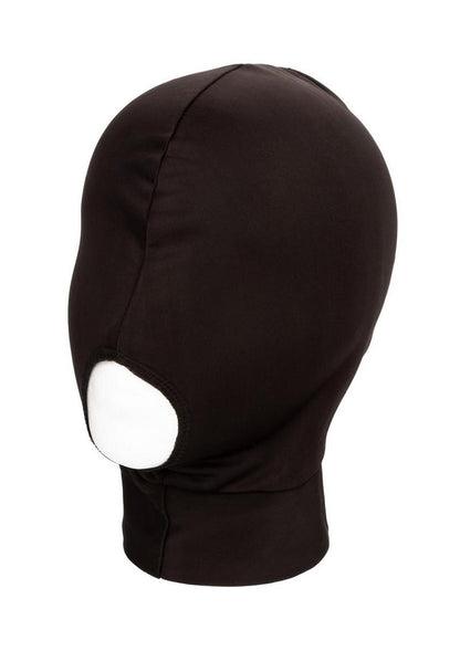 Boundless Black Spandex Hood With Open Mouth Design One Size