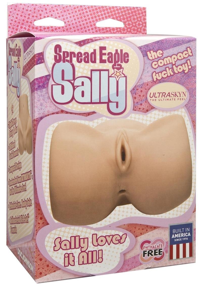 Doc Johnson Spread Eagle Sally Ultraskyn Masturbator | Dual Opening | Pussy & Butt