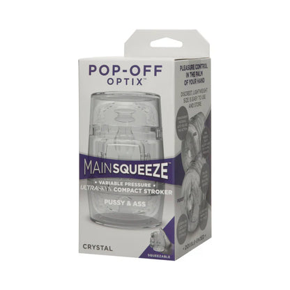 Main Squeeze Pop Off Optix Clear Stroker