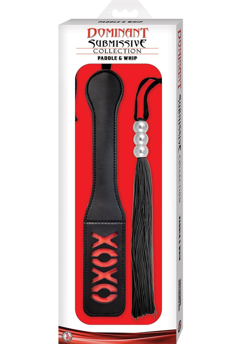 Paddle & Whip Set — Dominant Submissive Collection