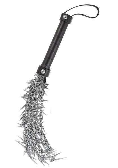 Ultimate Spiked Chain Whip Dominant Submissive in Silver