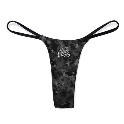 Tactical Camo Polyester Spandex Thong With Comfortable Seamless Fit