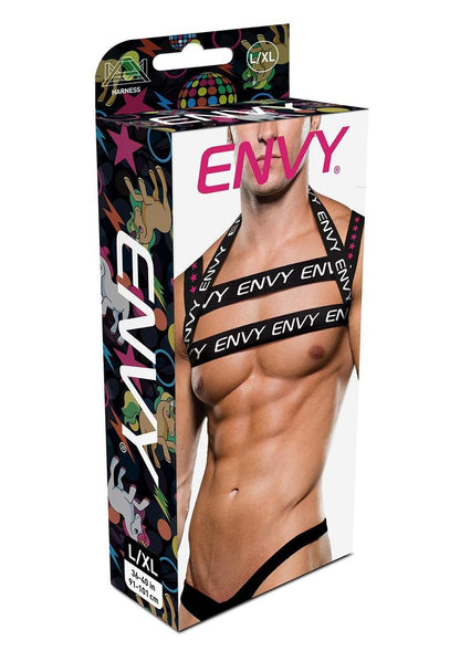 Envy Menswear Logo Body Harness | Blue/Yellow, Blue/Pink & Black/White
