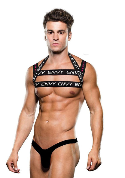 Envy Menswear Logo Body Harness | Blue/Yellow, Blue/Pink & Black/White