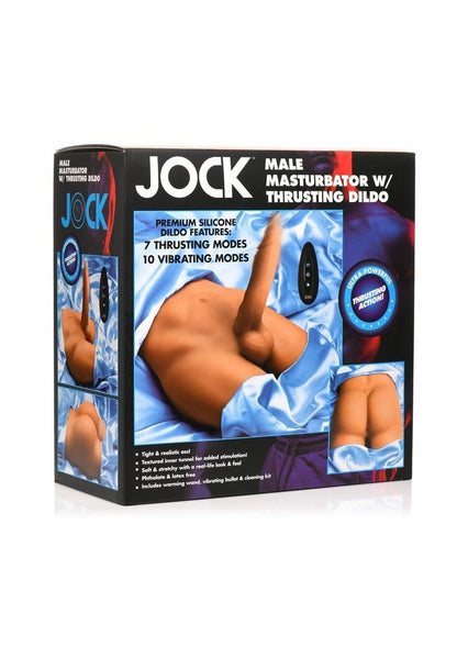 Curve Toys Jock Male Masturbator | Thrusting & Warming Dildo | Remote Control