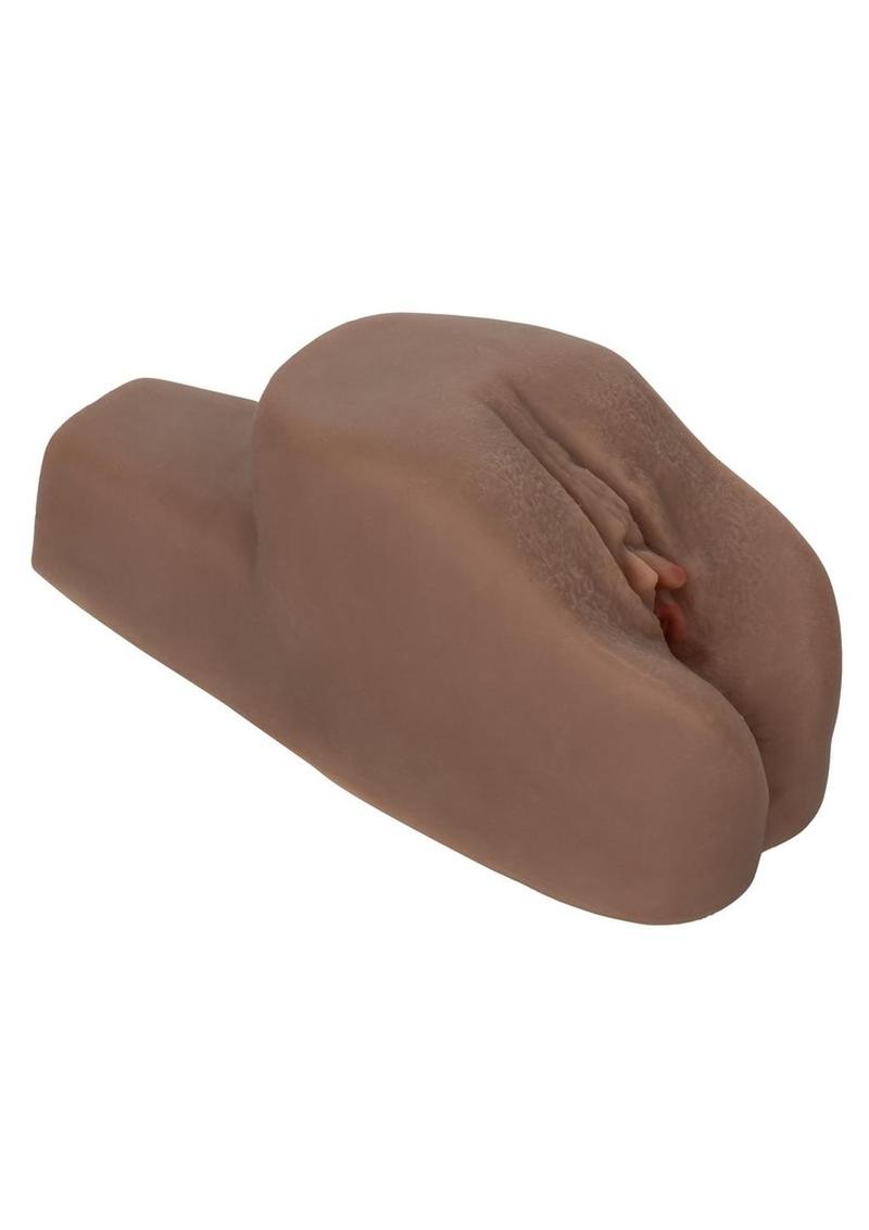 Lacey's Afro-Centric Vibrating Masturbator With Bullet And Remote Control In Chocolate
