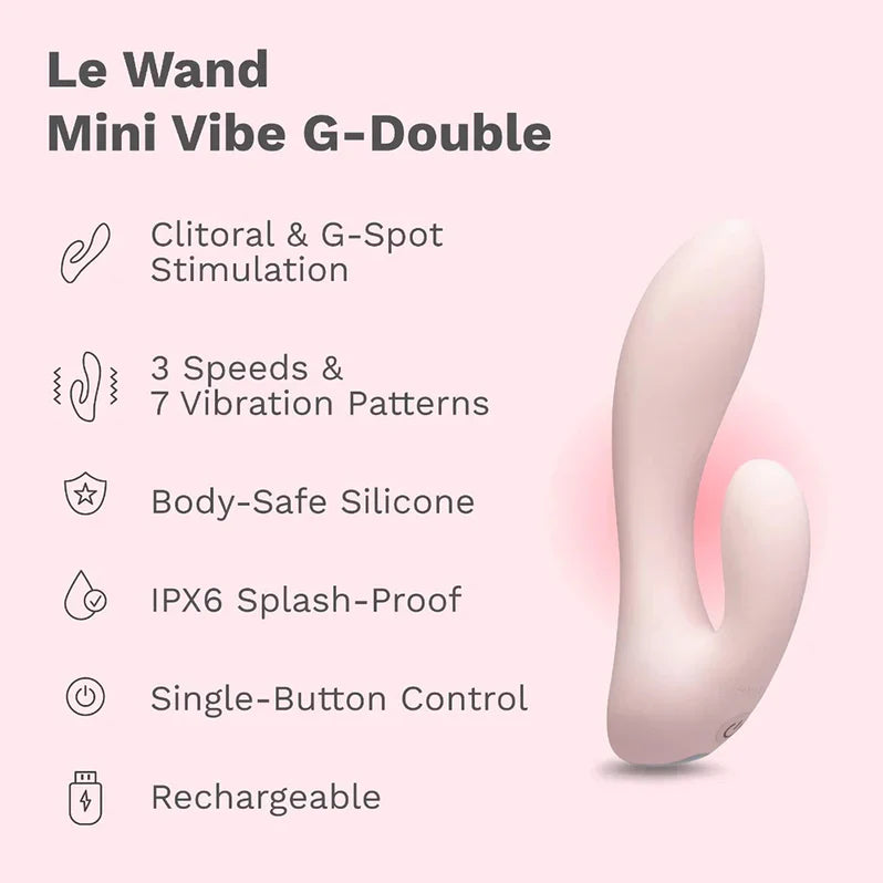 Le Wand Mini Vibe G-Double Rabbit Vibrator